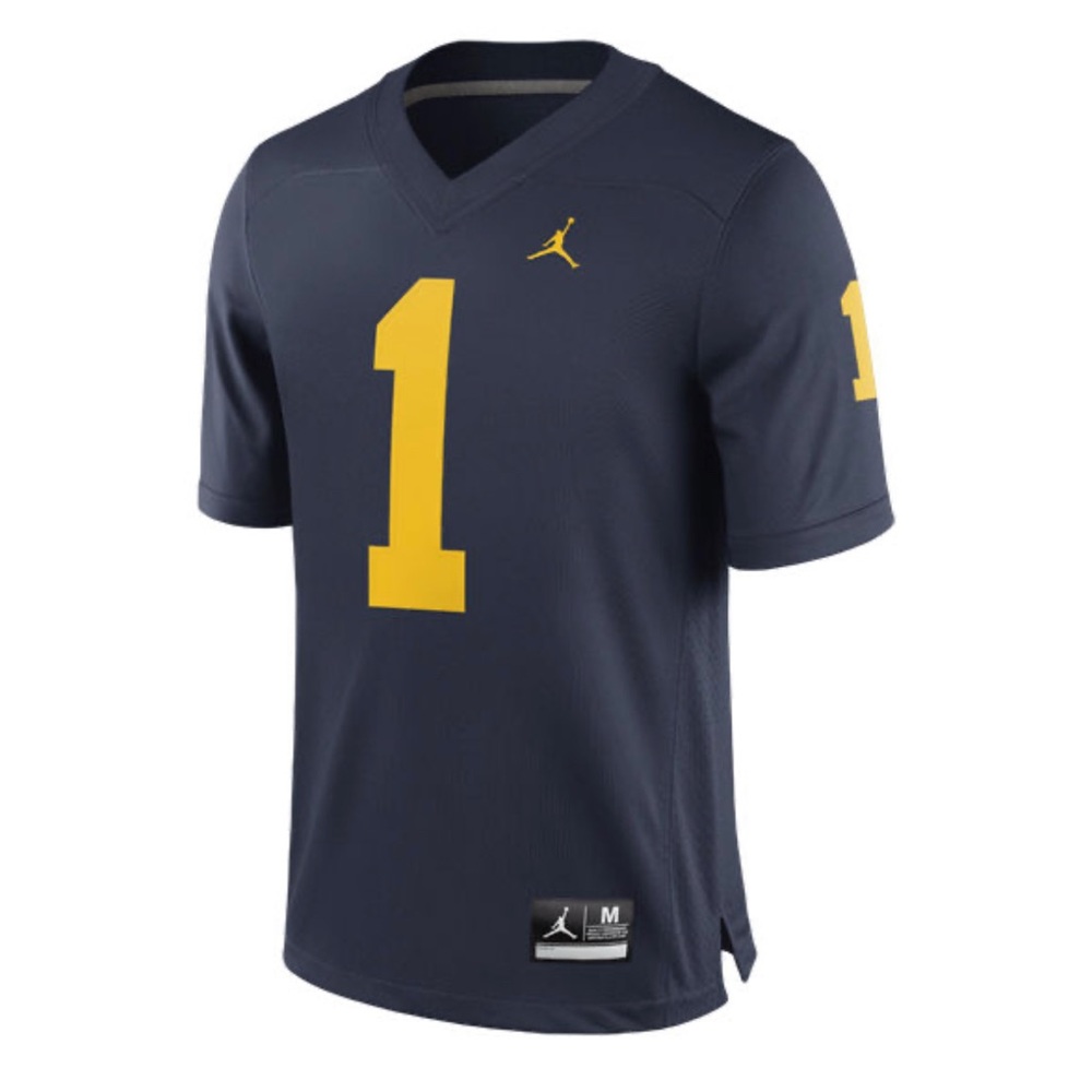 University of Michigan Wolverines Football Jersey Jordan #1